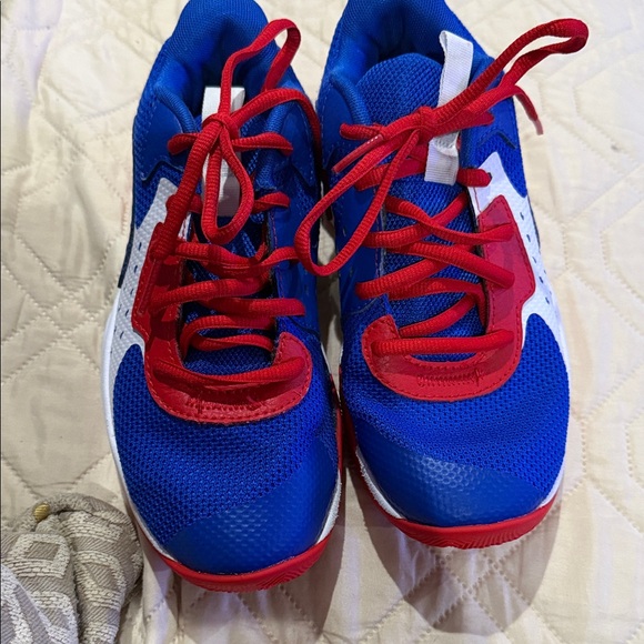 Under Armour Kids Vibrant Blue and Red Sneakers - Picture 3 of 7